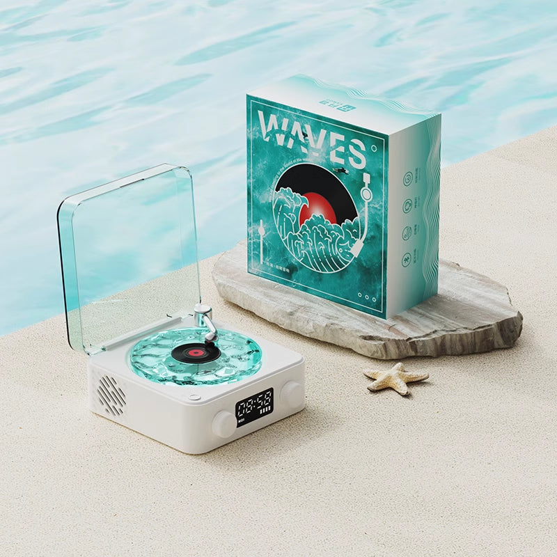 Tidal Wave Retro Vinyl Speaker & Lamp