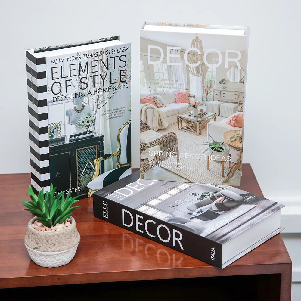 Fake Decorative Books - 3 Pcs