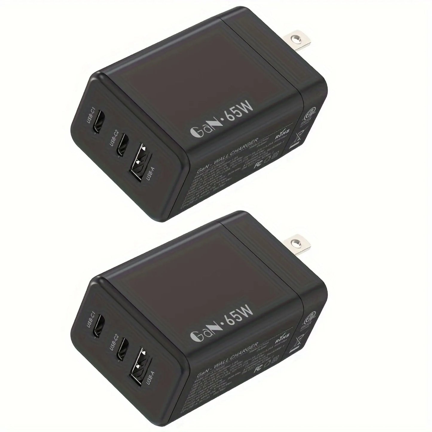 65W GAN 3 Port Charger