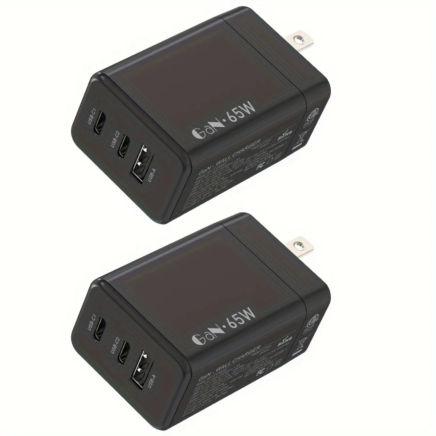 65W GAN 3 Port Charger