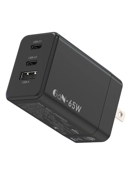 65W GAN 3 Port Charger