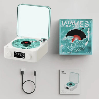 Tidal Wave Retro Vinyl Speaker & Lamp